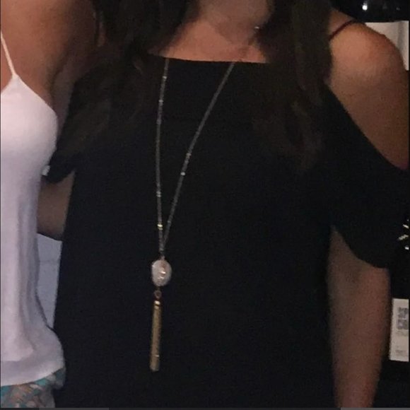 Black off the shoulder top - Picture 1 of 2